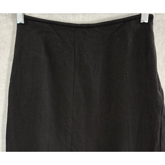 LINDA ALLARD Ellen Tracy Women Wool Maxi Pencil Skirt Sz 4 Black Career 59-6 - Picture 4 of 13